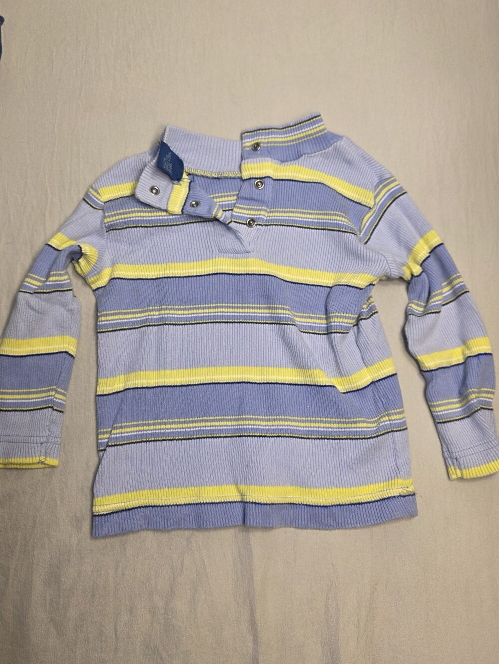 Long Sleeve Striped Ribbed Shirt